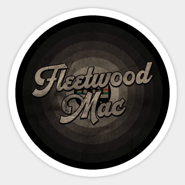 Fleetwood First Name Retro Tape Pattern Vintage Styles Sticker by Female Revenant 